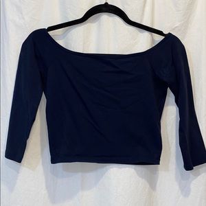 Hollister Navy Crop Top